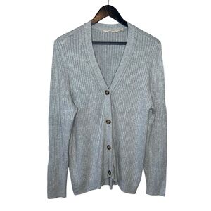 Soft Surroundings Super Soft Gray Ribbed Cardigan Womens XL